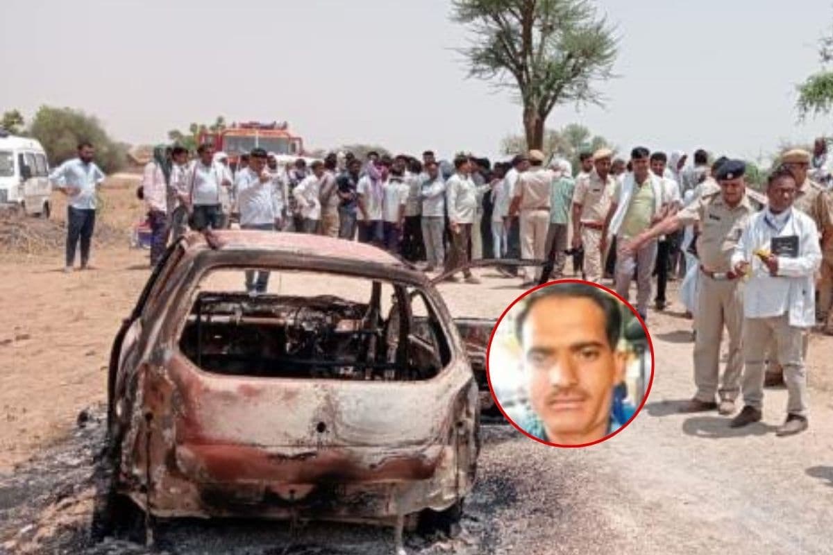 शहर में इस जगह जली कार में जला शव मिलने से फैली सनसनी, 6 बेटियों के पिता की मौत की गुत्थी सुलझाने में जुटी पुलिस