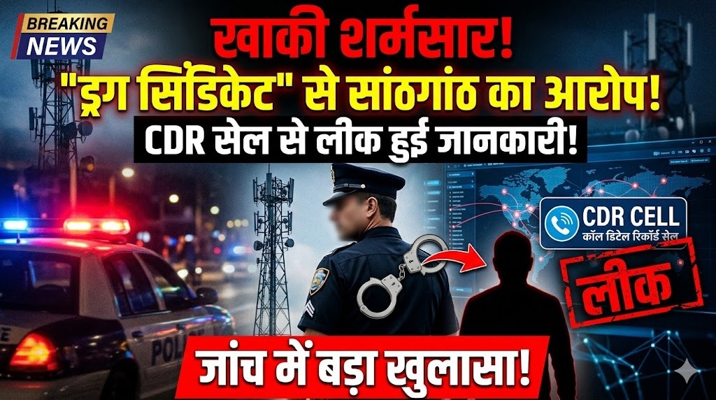 पुलिसकर्मी पर “ड्रग-सिंडिकेट’ से सांठगांठ का आरोप,सीडीआर सेल से लीक हुई जानकारी, जांच में बड़ा खुलासा