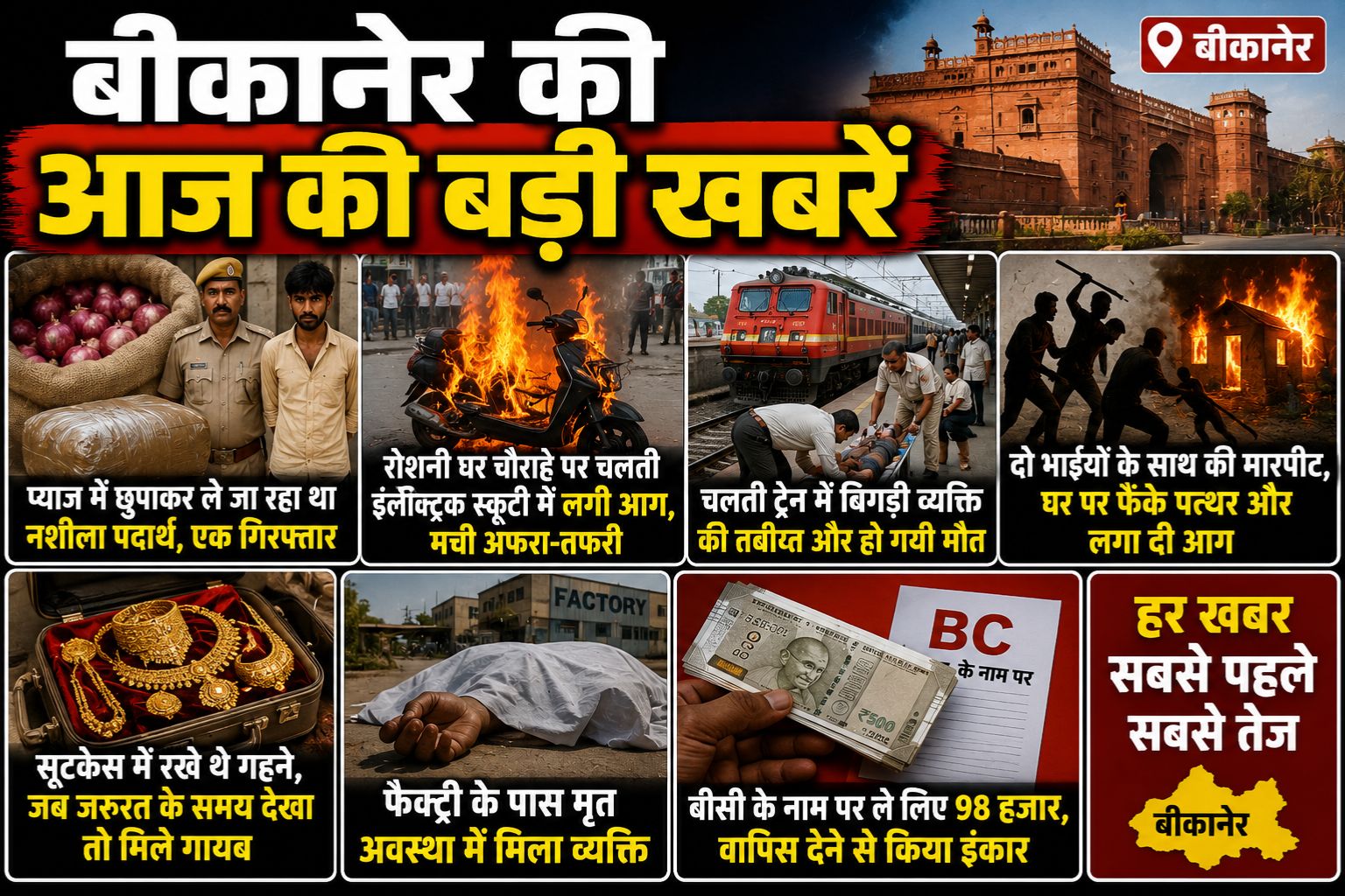 बीकानेर की आज की बड़ी खबरें