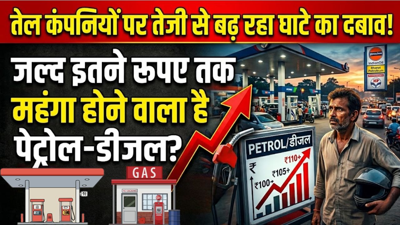 तेल कंपनियों पर तेजी से बढ़ रहा घाटे का दबाव, जल्द इतने रूपए तक महंगा होने वाला है पेट्रोल-डीजल?
